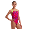 Funkita - Girls - Single Strap One Piece - Try Pink