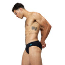 Speedo - Mens - 7cm Tech Panel Brief - Black/Cobalt Pop