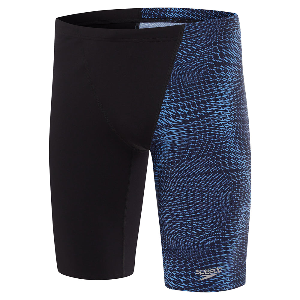 Speedo - Mens - Placement V-Cut Jammer - Navy /Sugar Blue