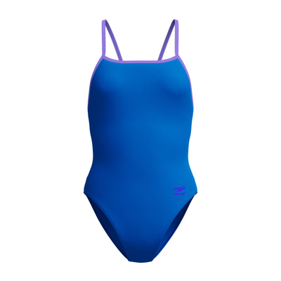 Speedo - Womens - Solid Tri Back - Lagoon Blue/Indigo Glow