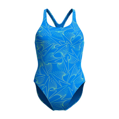Speedo - Womens - HyperBoom Allover Medalist - Lagoon Blue