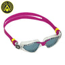 Aqua Sphere - Kayenne Smoke Lens Goggle - Compact Fit - Clear/Raspberry