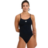 Arena - Womens - Lace Back Solid One Piece - Black-White