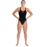 Arena - Womens - Team Swim Tech One Piece - Solid Black White