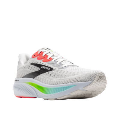 Brooks - Mens Ghost 17 Running Shoe - White/Pink Clay/Gecko