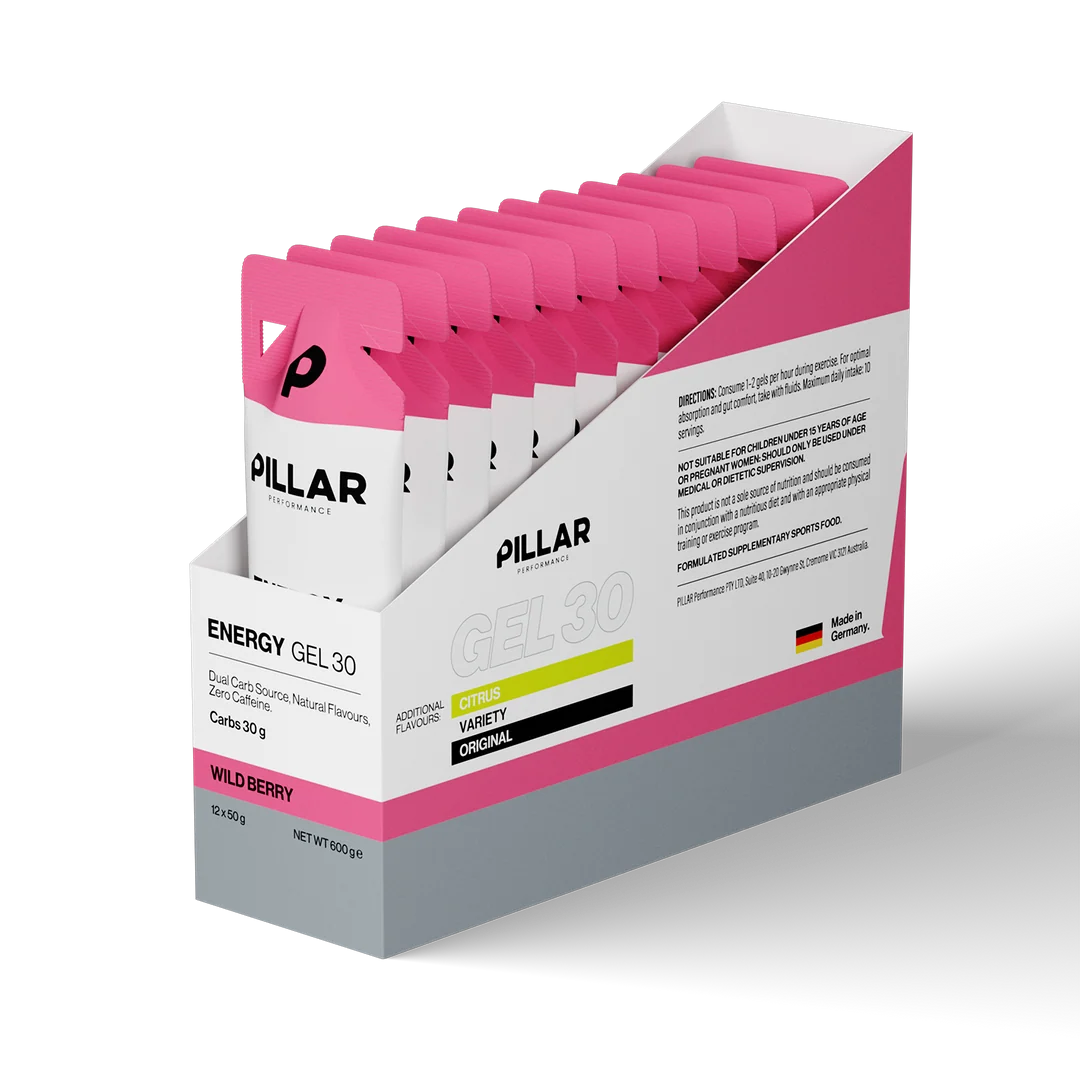 PILLAR - Energy Gel 30 - Various Flavours