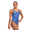 Funkita - Womens - Diamond Back One Piece - Blue Bits