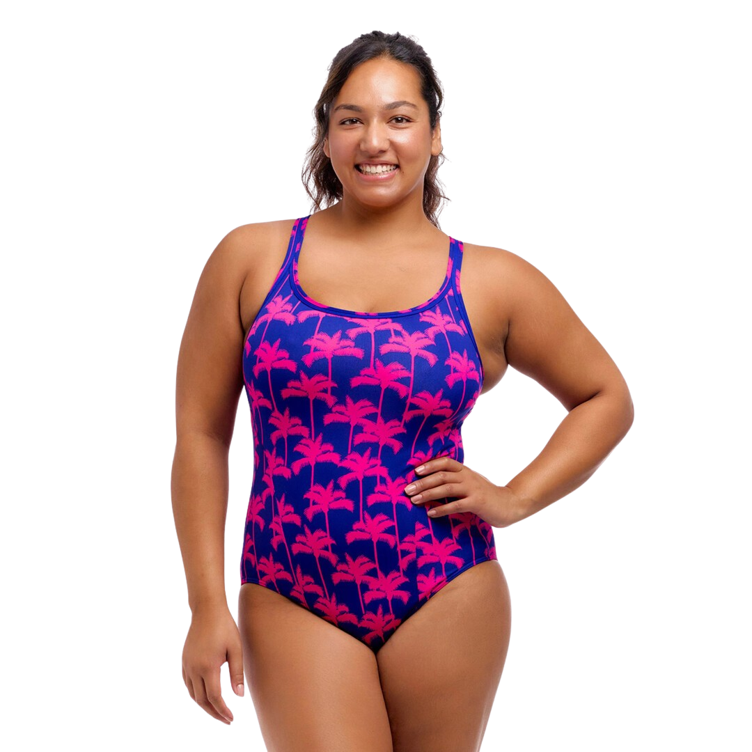 Funkita - Womens - Locked In Lucy One Piece - Pinky Palms