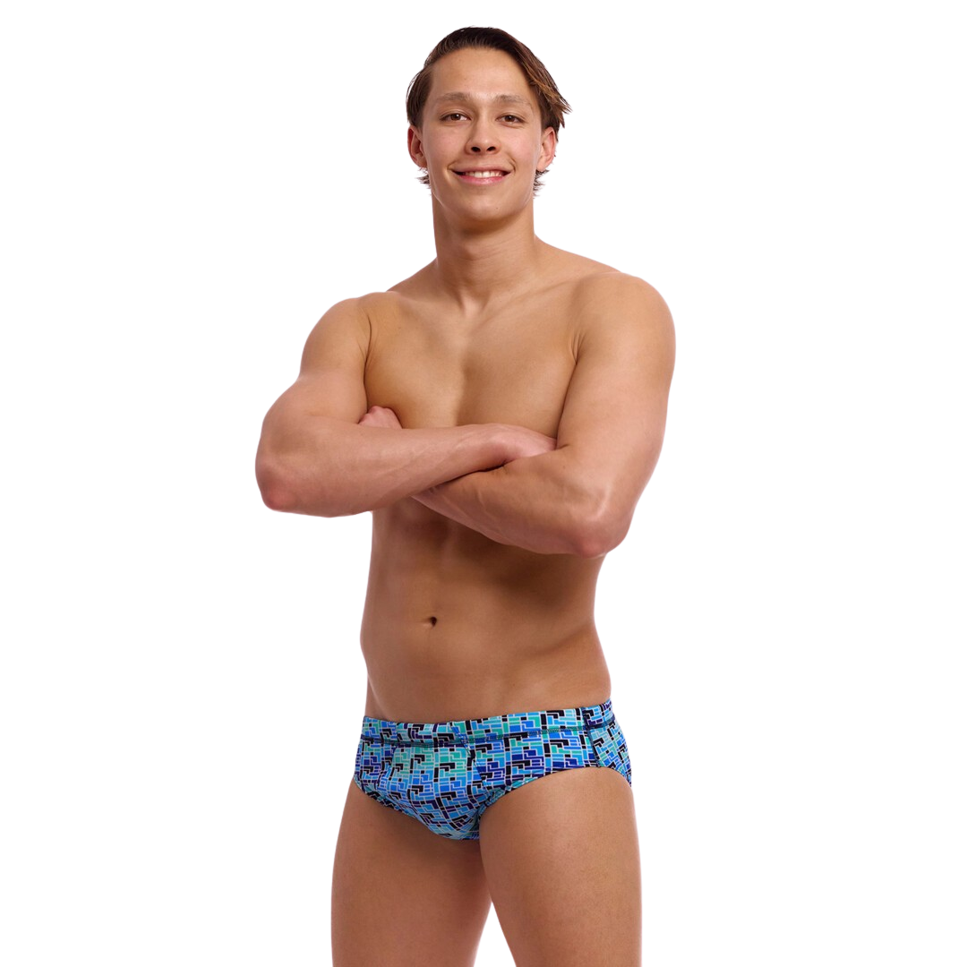 Funky Trunks - Mens - Seamed Briefs - Jack Stack