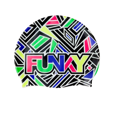 Funky - Silicone Swimming Cap - Bits Of Peace