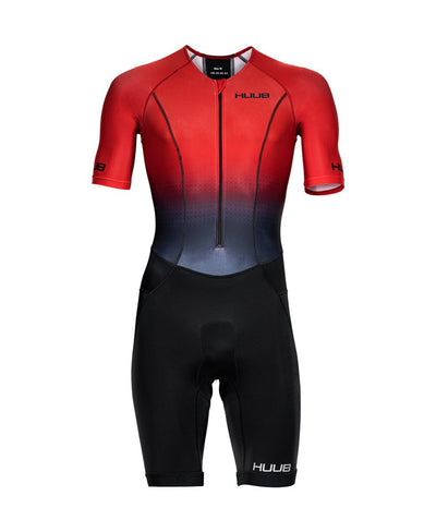 HUUB - Mens - Commit Long Course Tri Suit - Red/Black