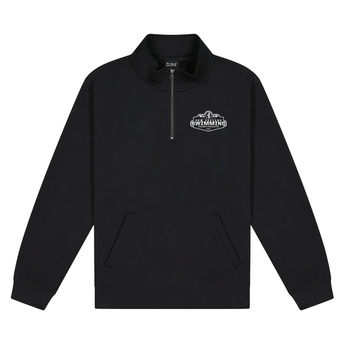 Teamline - Swimming NZ Champs 2025 - 1/4 Zip - Black - LAST ONE