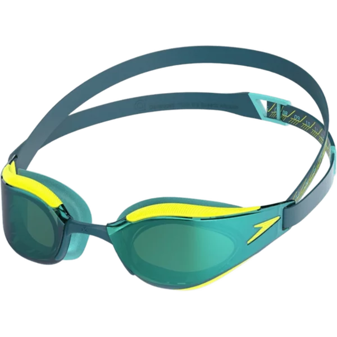 Speedo - Fastskin Hyper Elite Mirror Goggle - Yellow/Black/Green
