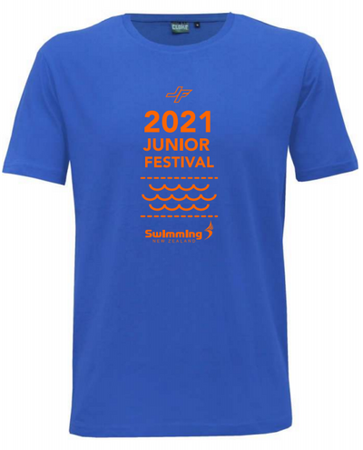 Swimming NZ - Junior Festival 2021 - T-Shirt - Royal