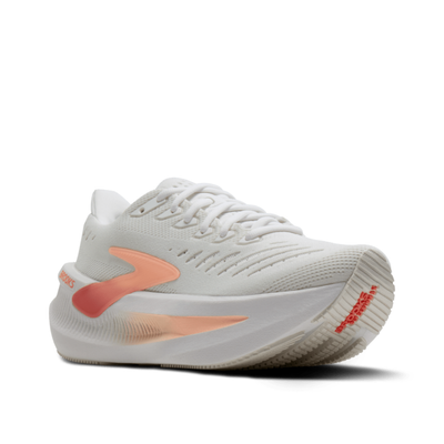 Brooks - Womens Glycerin Max 2 Running Shoe - White/Coral/Peach
