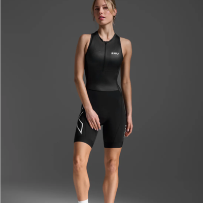 2XU - Womens - Sleeveless Core Trisuit - Black/White