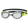 Zoggs - Predator Goggle - Regular Fit - Clear Lens - Black/Green Frame