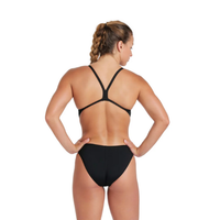 Arena - Womens - Solid Team Challenge Swimsuit - Black/White
