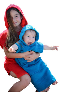2Wel - Unisex Hooded Towel 3XS-XS - Blue