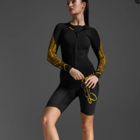 2XU - Propel SwimRun Wetsuit - Women  Black/Ambition