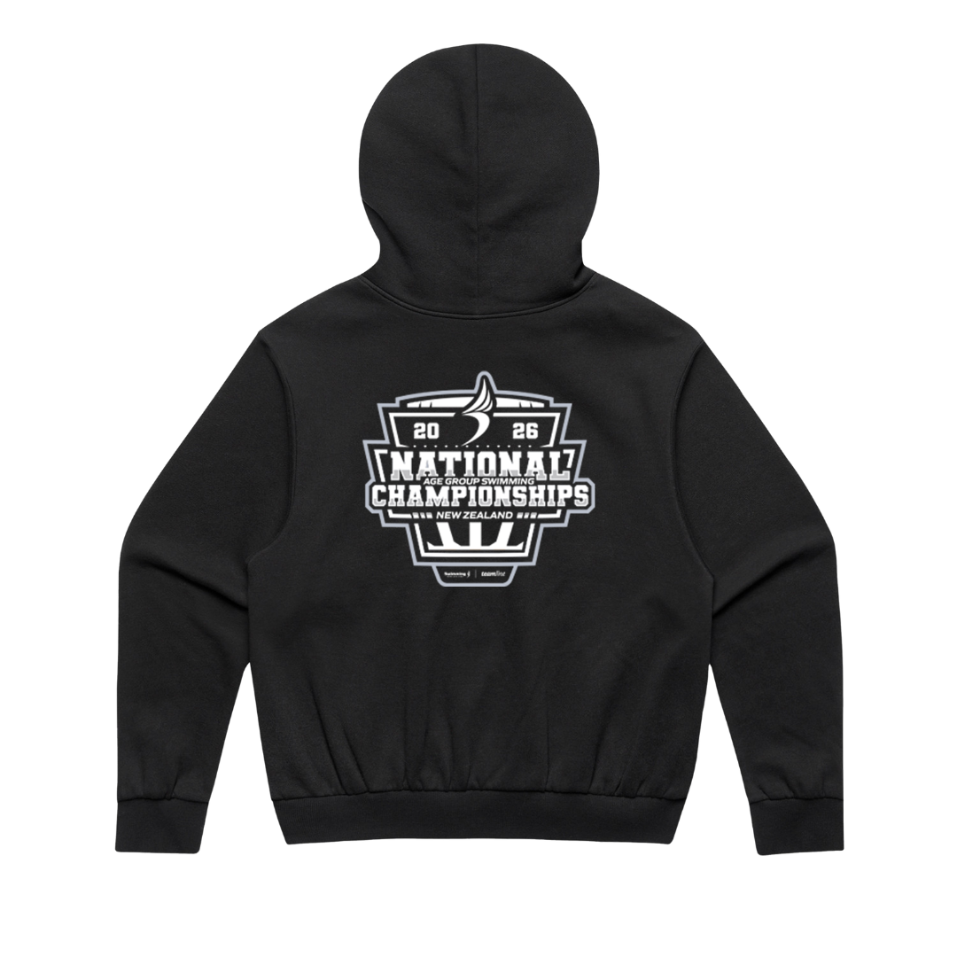 Teamline - Swimming NZ NAGS 2026 - Hoodie - Black