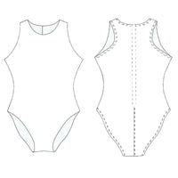 Teamline - Womens Water Polo Suit Template