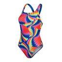 Speedo - Womens - Endurance+ Allover Digital Leaderback One Piece - Watermelon/Flare Pink/Mandarin Peel