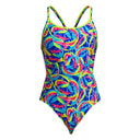 Funkita - Womens - Diamond Back One Piece - Choppy Waters