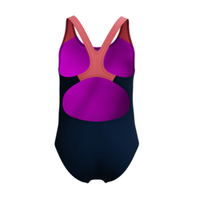 Speedo - Girls - Digital Placement Splashback - Dark BlueCoral