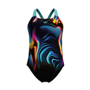 Speedo - Girls - Endurance+ Digital Placement Powerback One Piece - Lava