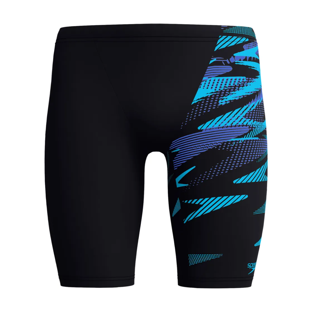 Speedo - Mens - Endurance+ HyperBoom V-Cut Jammer - Black/Cobalt Pop