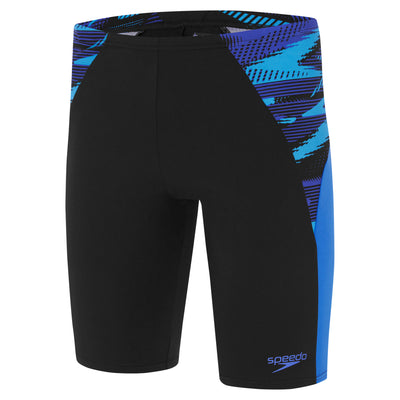 Speedo - Mens - Endurance+ Splice Jammer - Black/Cobalt Pop