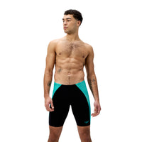 Speedo - Mens - Endurance+ Max Splice Jammer - Black/Turquoise Gem