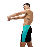 Speedo - Mens - Endurance+ Max Splice Jammer - Black/Turquoise Gem