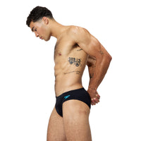 Speedo - Mens - 7cm Tech Panel Brief - Black/Cobalt Pop