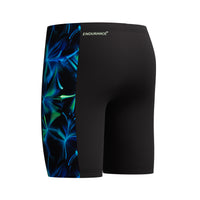 Speedo - Boys - Allover Print Panel Jammer - Anthracite/Pale Clover