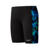 Speedo - Boys - Allover Print Panel Jammer - Anthracite/Pale Clover