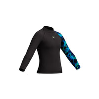 Speedo - Boys - Long Sleeve Rash Sun Top - Anthracite/Pale Clover