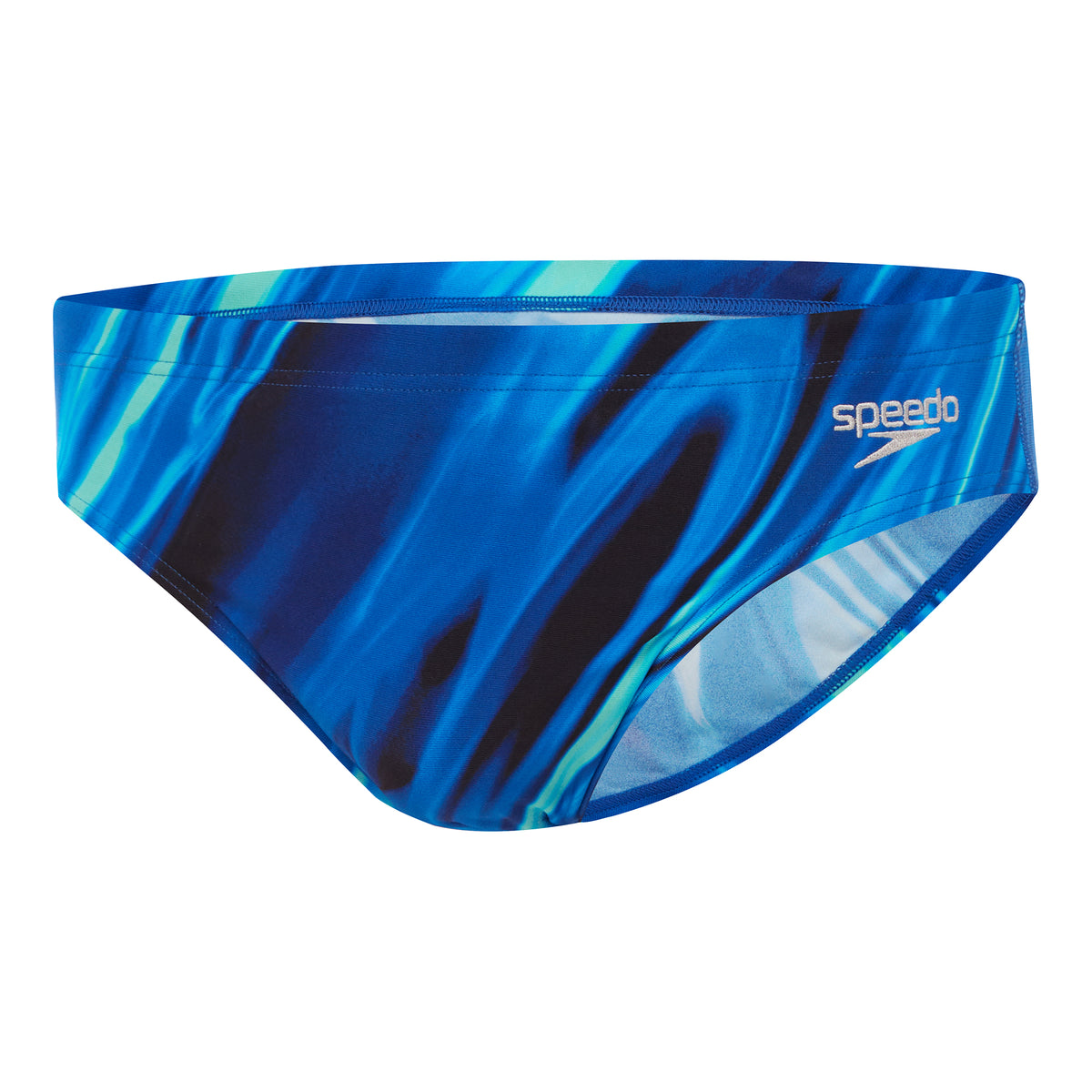 Speedo - Mens -  Rapture Printed 7cm Brief - Black / Cobalt Pop