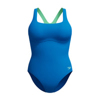 Speedo - Womens - Flex Band Swimsuit - Lagoon Blue