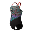 Speedo - Girls - Endurance+ Digital Placement Powerback One Piece - Neon Coral