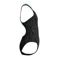 Speedo - Girls - Endurance+ Digital Allover Powerback One Piece - Alfalafa Green