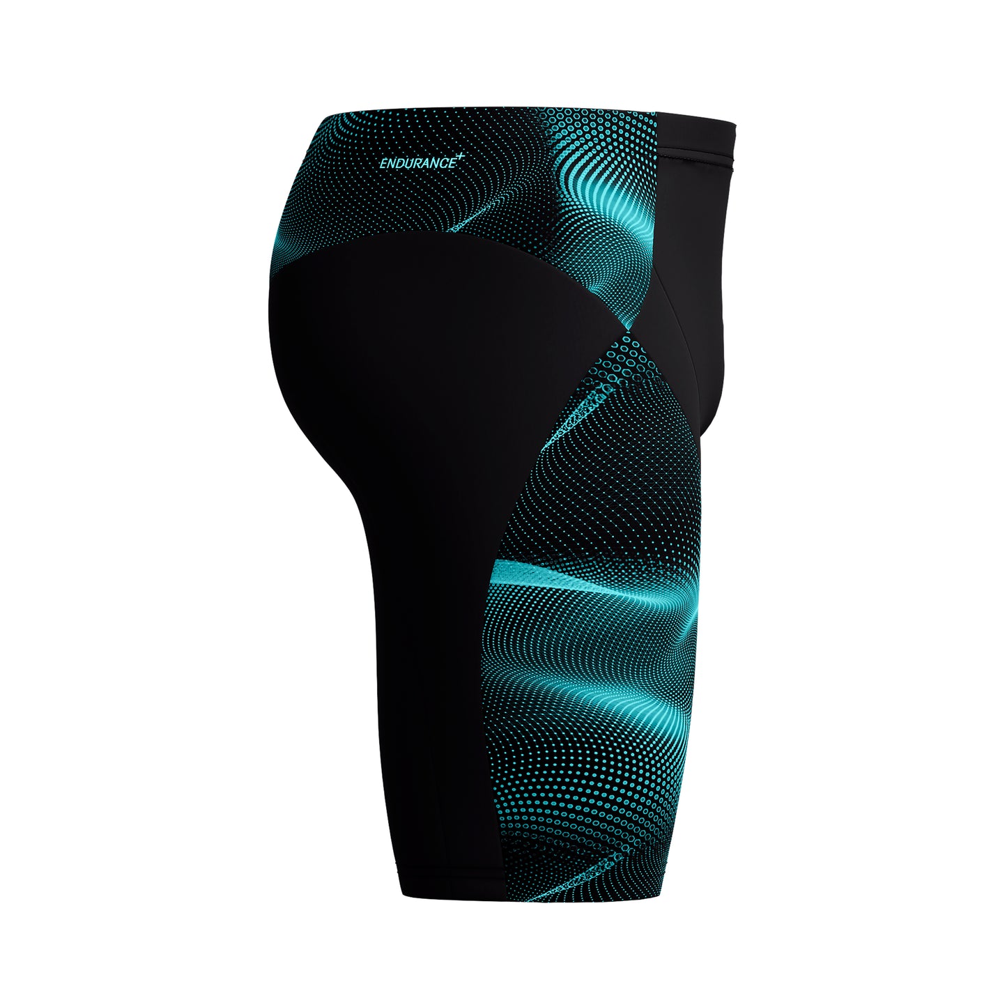 Speedo - Mens - Endurance+ Max Compression Jammer - Black/Turquoise Gem