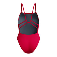 Speedo - Womens - Printed Web Back - Ruby