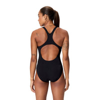 Speedo - Womens - Printed Medalist One Piece - Black/Cobalt