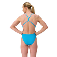 Speedo - Womens - Endurance+ Solid VBack One Piece - Picton Blue