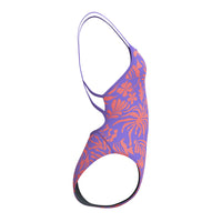 Speedo - Womens - Printed Web Back - Coral Cluster/Indigo Glow