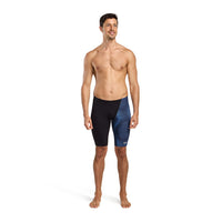 Speedo - Mens - Placement V-Cut Jammer - Navy /Sugar Blue
