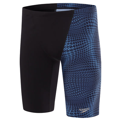 Speedo - Mens - Placement V-Cut Jammer - Navy /Sugar Blue
