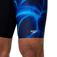 Speedo - Mens - Print V-Cut Jammer - Anthracite/Deep Sapphire